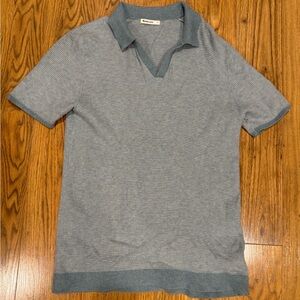 Marine Layer Mens Knit Polo in Green